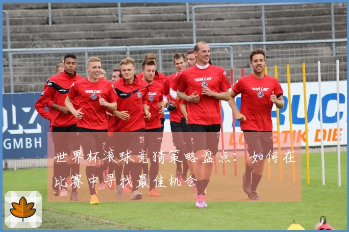 世界杯滚球竞猜策略盘点：如何在比赛中寻找最佳机会
